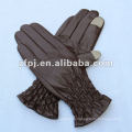 Fashion Elasticity Cuff Ladies's Leather Touch Screen Glove